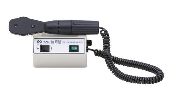 Tragbares Ophthalmoskop YZ6E-medizinischer Ausrüstung mit 6V/5W Halogenbirne
