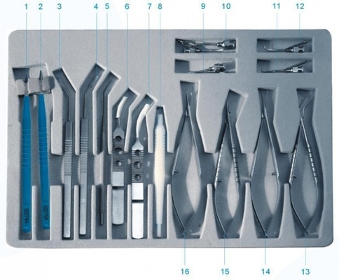Instrument SYX16 eingestellt für kleine Schnitt-Kataraktoperation (Code No.59006)
